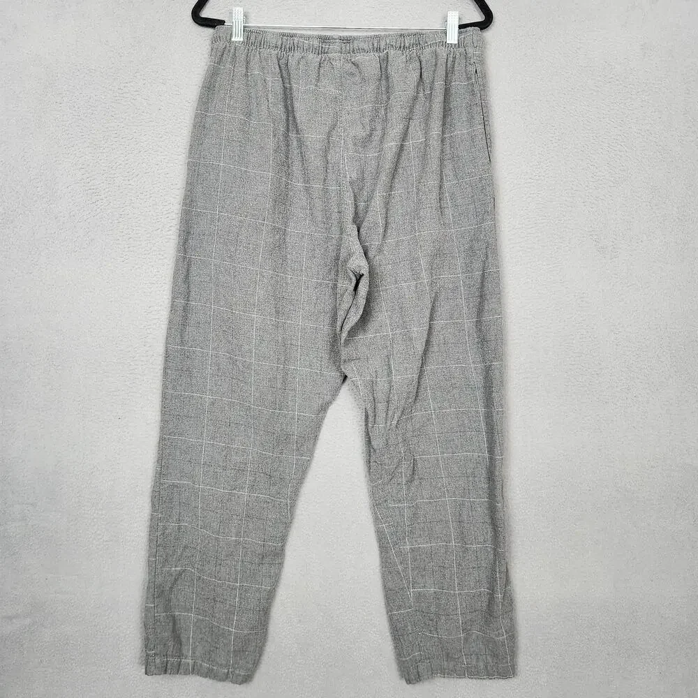 Polo Ralph Lauren Pajama Pants Mens XL Gray Cotton Plaid Lounge Sleepwear